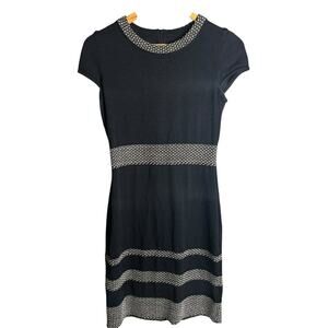 St. John Wool Blend Mini Dress Black Size 2
